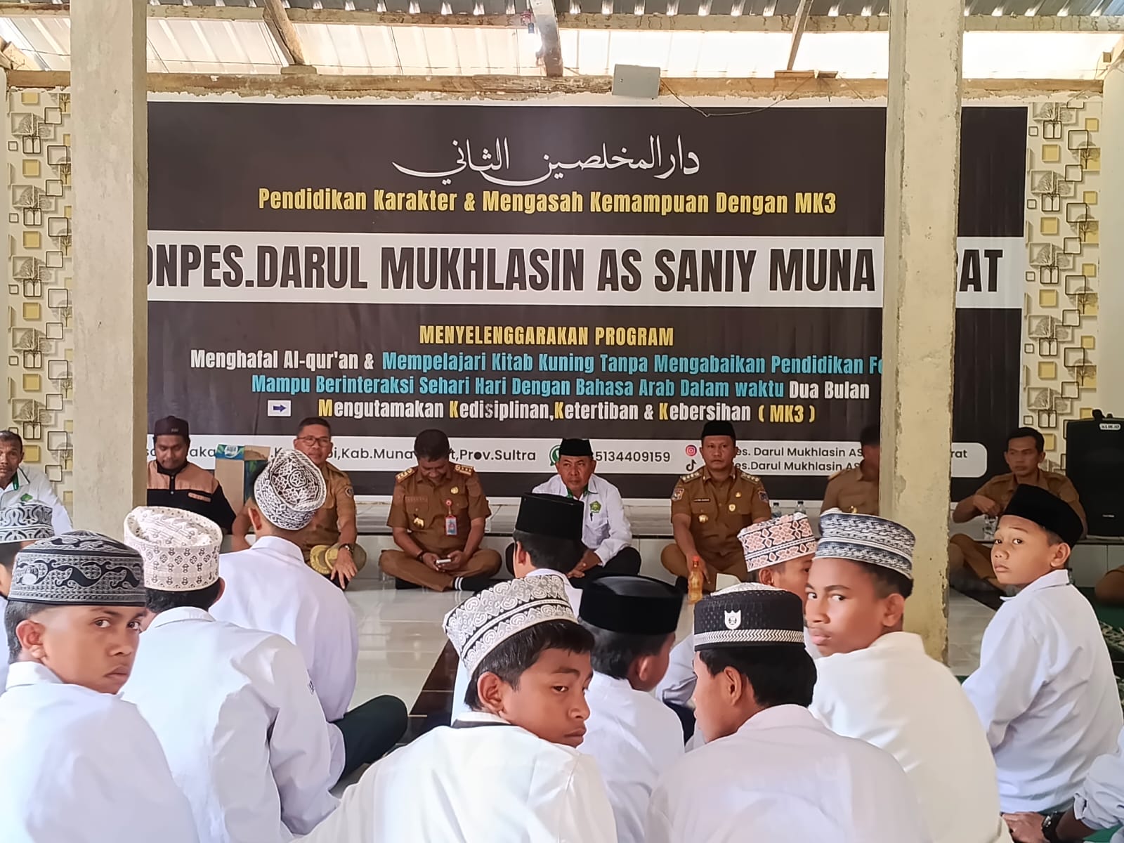 Pastikan Kondusif, Bupati Muna Barat Kunjungi Ponpes Darul Mukhlasin