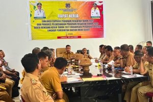 Pemkab Muna Barat Gelar Rapat Evaluasi Capaian Program 2025 hingga Rencana Kerja 2027